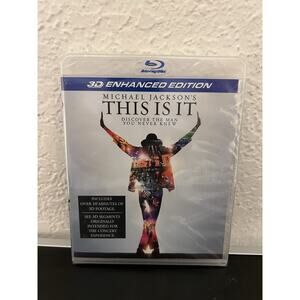 This Is It Michael Jackson Biography Blu-ray 3D Enhanced Edition NEW Sealed